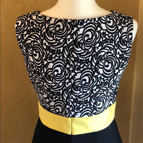 Black and Yellow Connected Apparel Dress - Picture 5 of 7